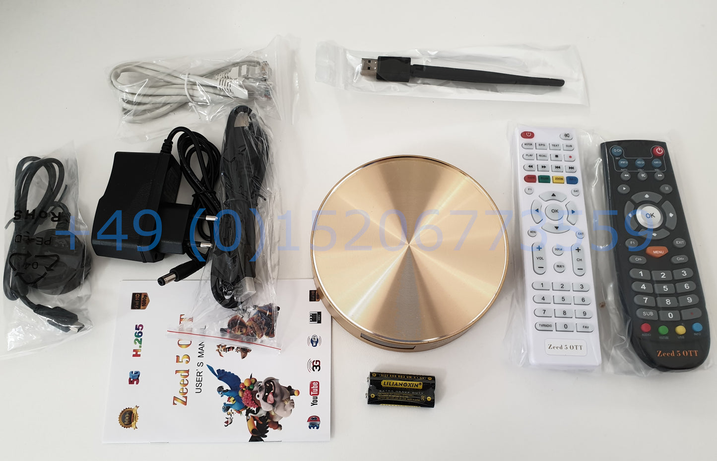 Zeed 5 Ott iStar TVBOX Sat Receiver + 12 months OnlineTV Online TV Digital Box zeed 555 ott