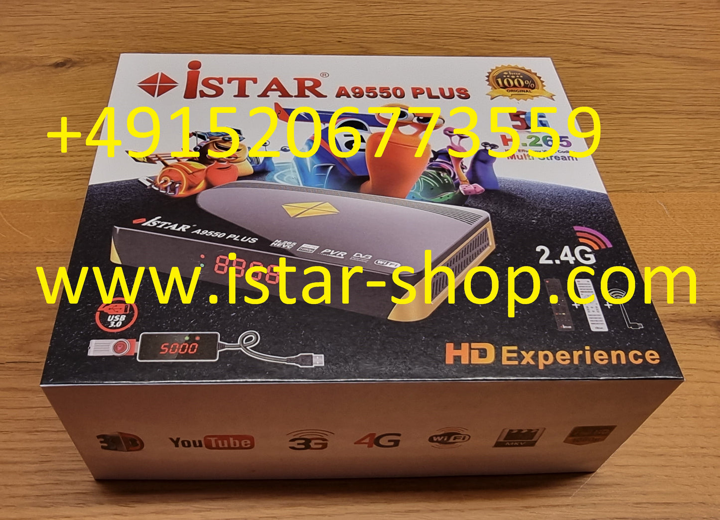 iStar A9550 Plus HD FHD TV BOX Sat Receiver OnlineTV Online TV Digital Box a 9550 plus tvbox satellit satellite