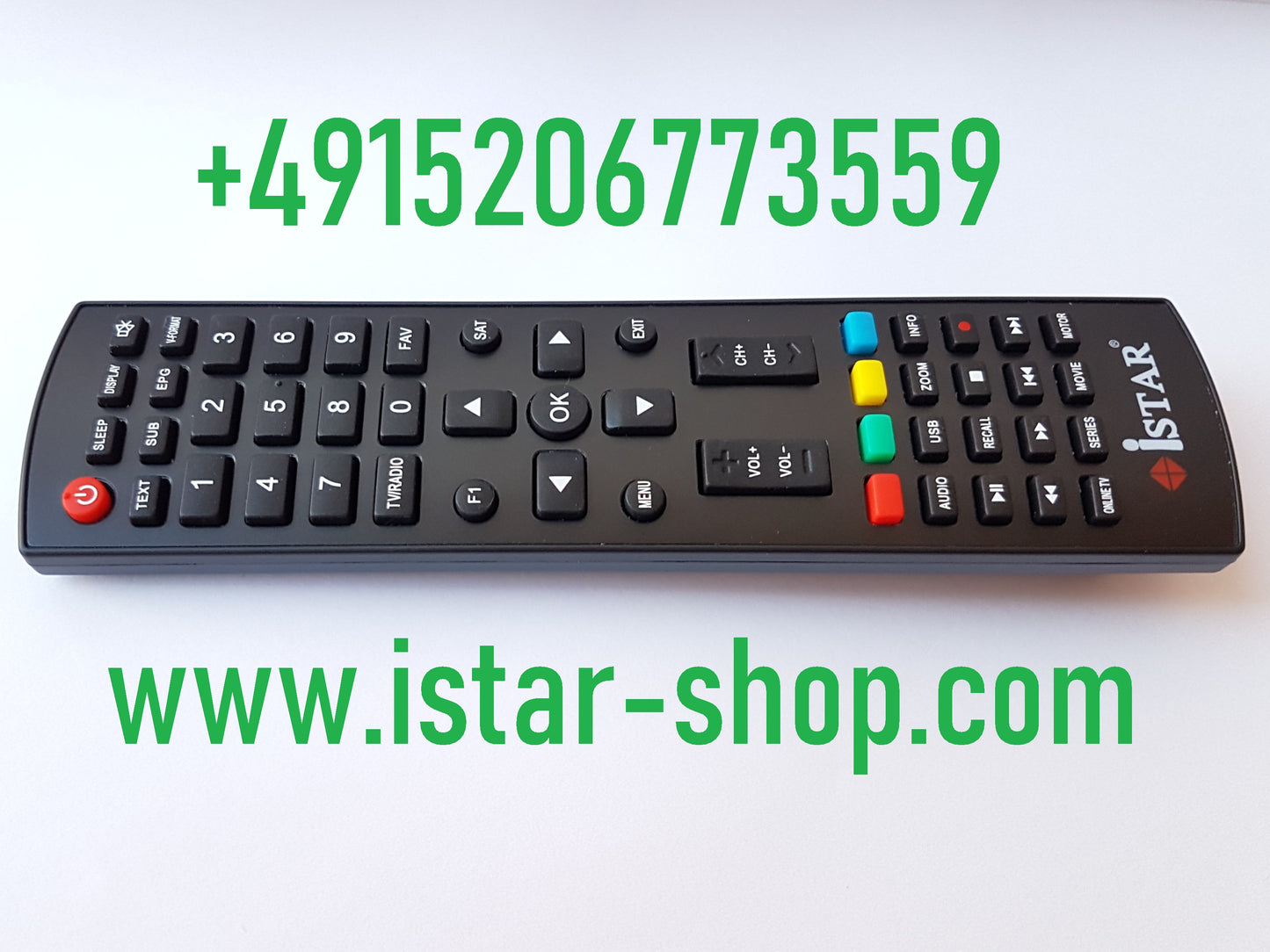 Remote Control for iSTAR Gold Pro Plus Zeed Ott جهاز تحكم يعمل مع اجهزة ايستار ستلايت و زييد