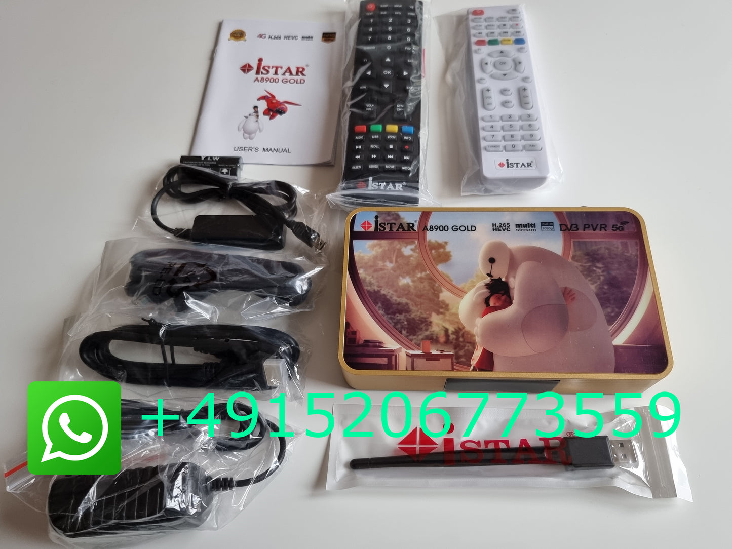 iStar A8900 Gold TVBOX Sat Receiver + 12 months OnlineTV Online TV Digital Box a 8900 gold