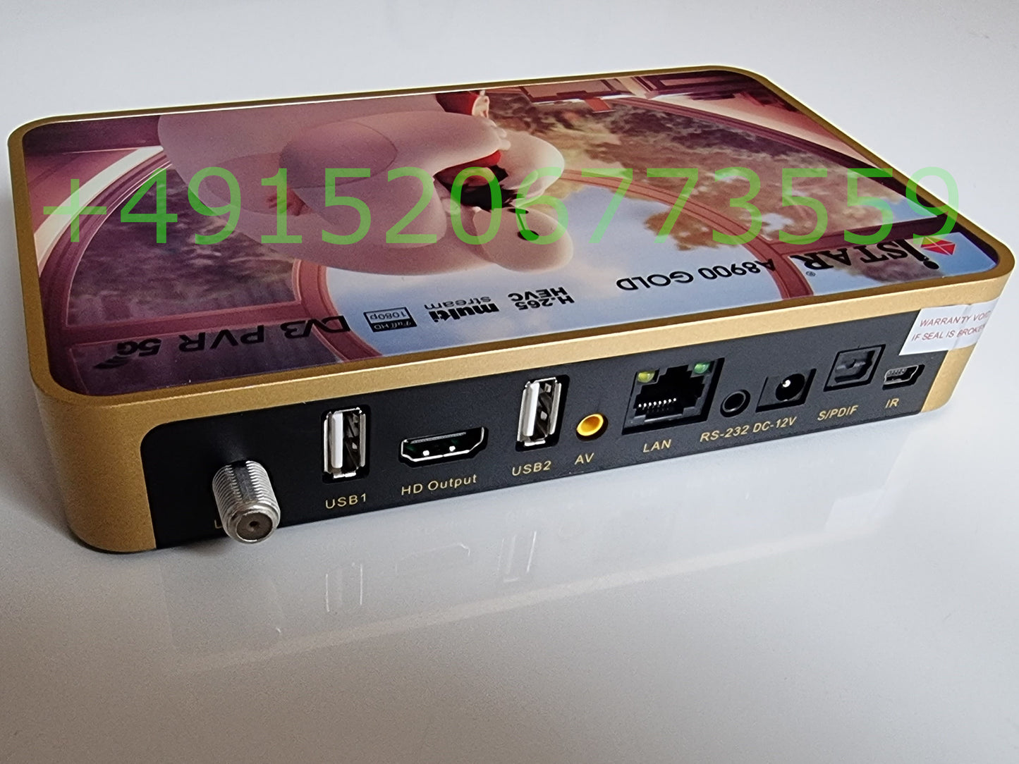 iStar A8900 Gold TVBOX Sat Receiver + 12 months OnlineTV Online TV Digital Box a 8900 gold