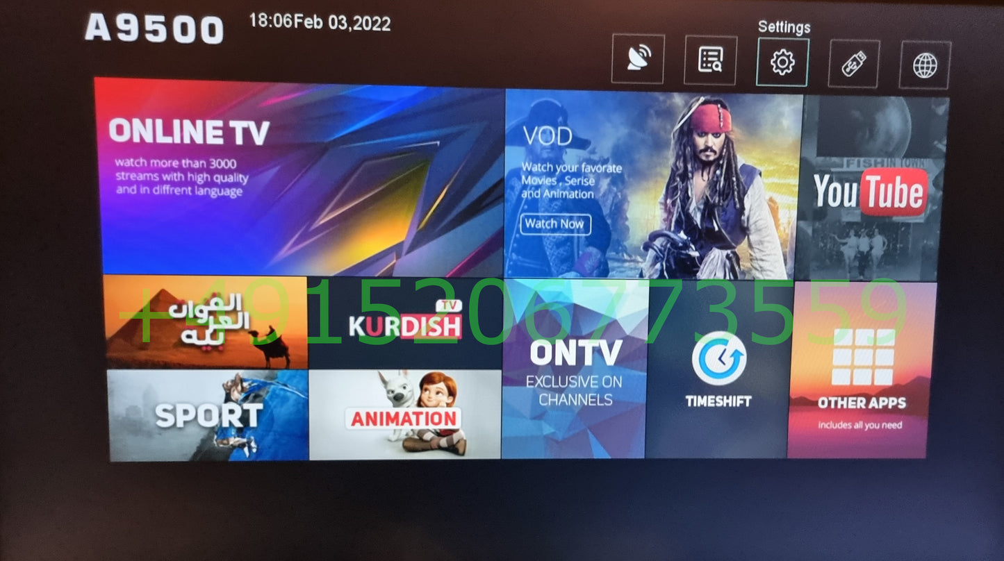 OnlineTV Code istar A9000 A9500 A9700 A1800 a 9000 9500 9700 1800 gold plus pro prime voxa+6 voxa +6 voxa + 6 voxa+7 voxa +7 voxa + 7 android Online tv