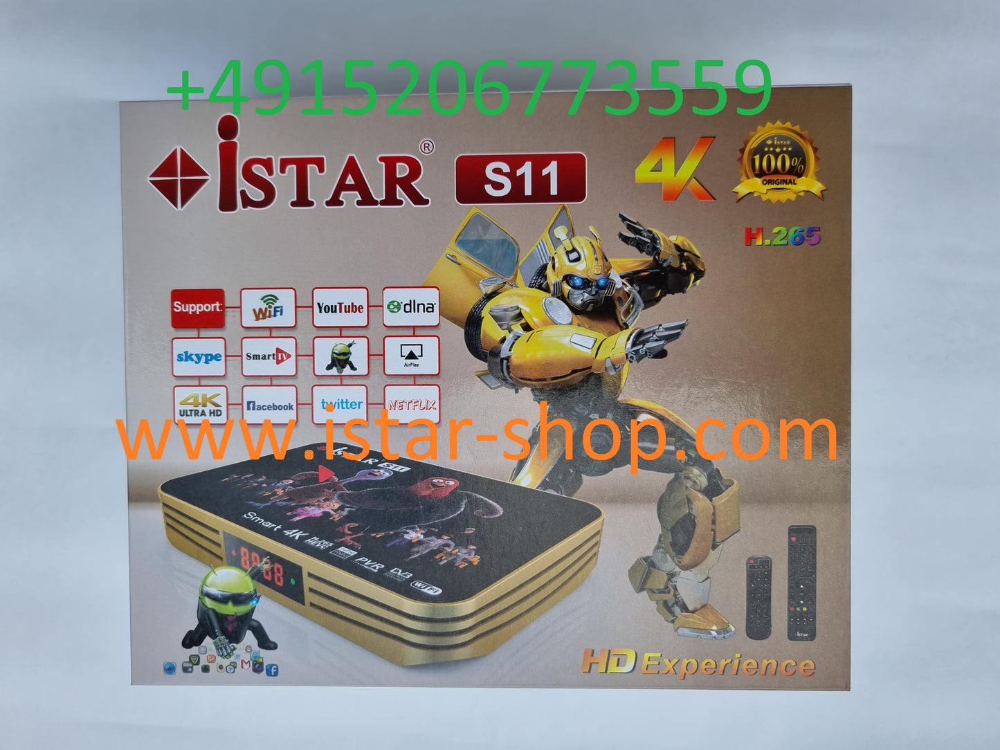 iStar S11 Android 4K UHD TVBOX Sat Receiver OnlineTV Online TV Digital Box zina tv istar S-11 zinatv HD FHD satellit satellite